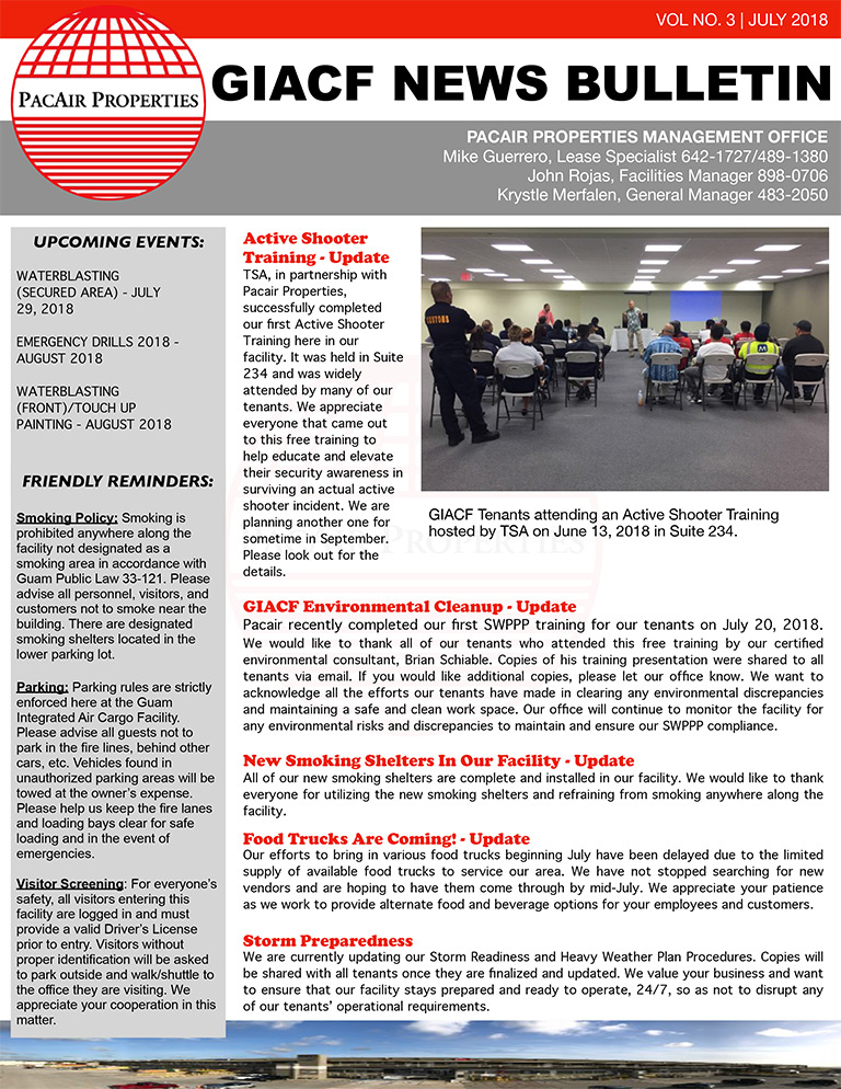 Download July 2018 Newsletter