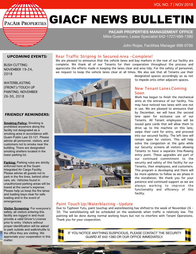 Download November 2018 Newsletter