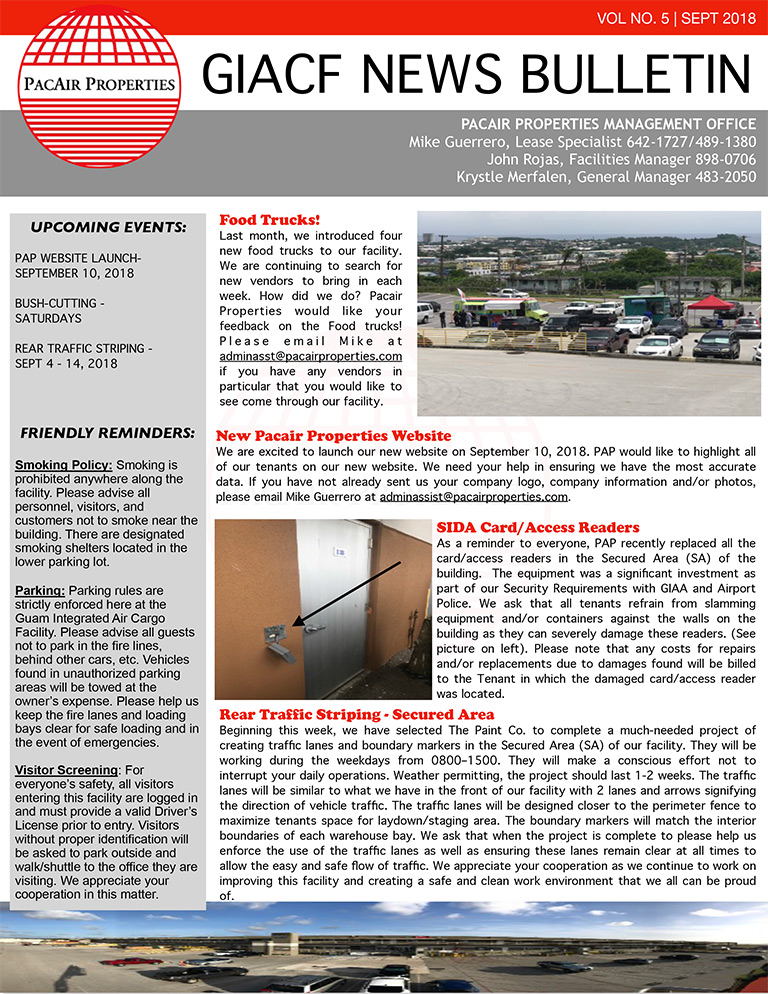 Download September 2018 Newsletter